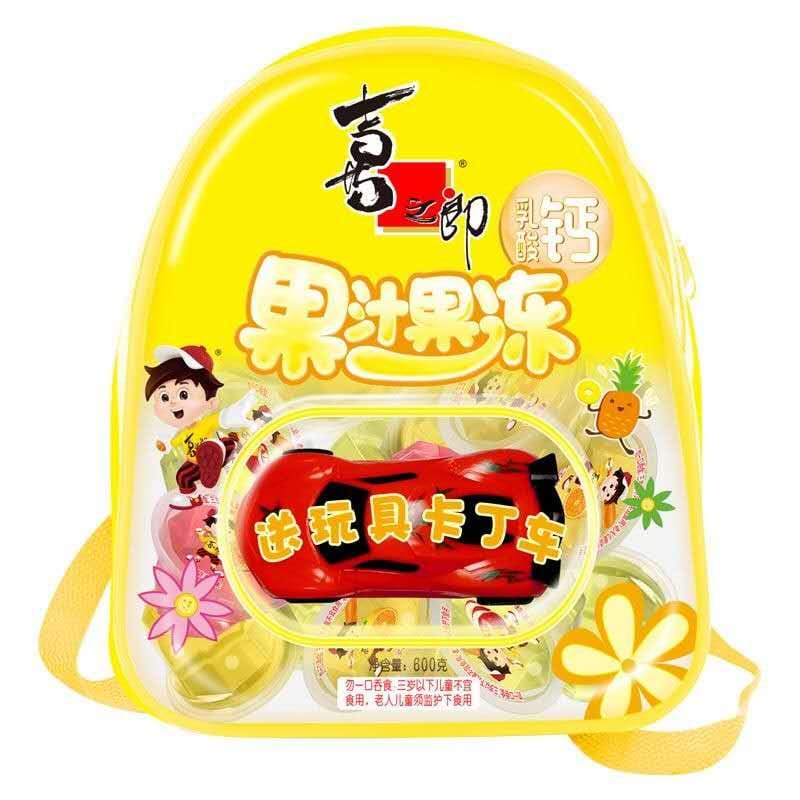 Mochila con juguete y gelatina sabor pina