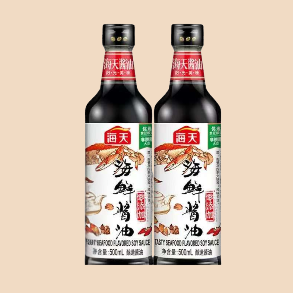 Salsa de soya con mariscos