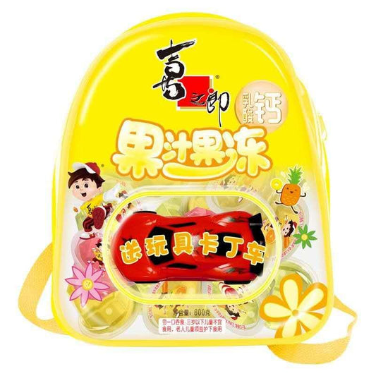 Mochila con juguete y gelatina sabor pina